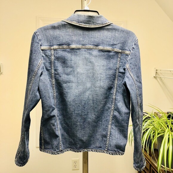 BONJOUR LEADING LIFE SIZE L JACKET BLUE DEMIN JUNNIORS BUTTON DOWN WG - Picture 3 of 8